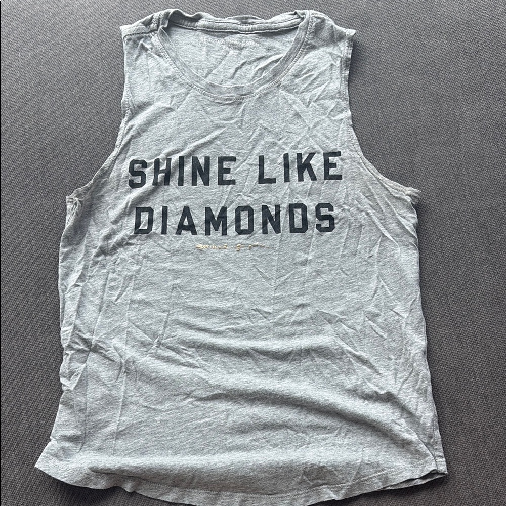 Spiritual Gangster Gray 'Shine Like Diamonds' Graphic Tank
